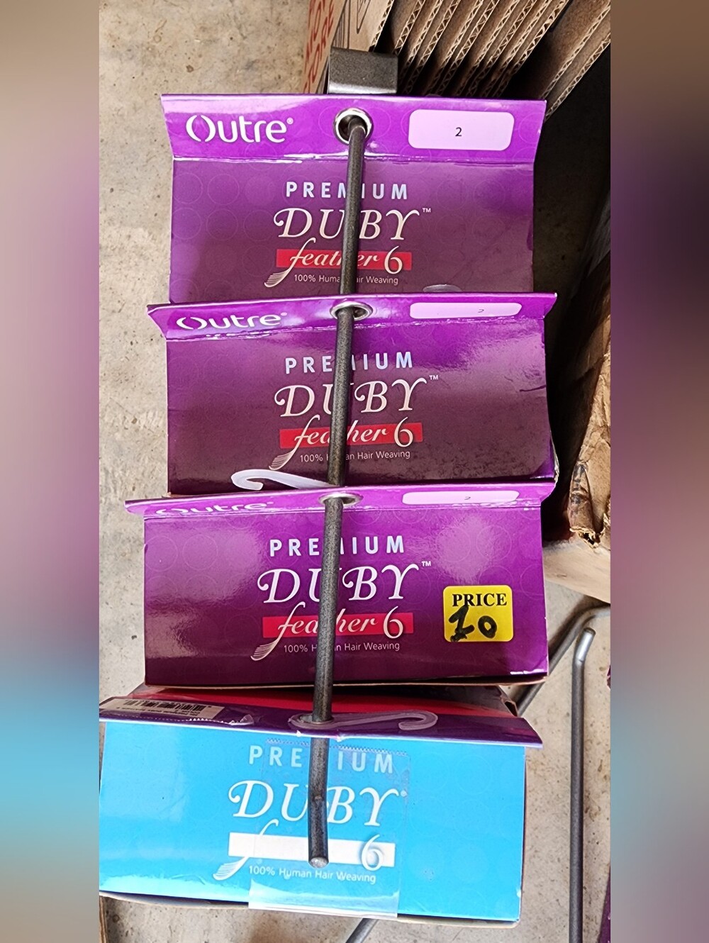 Premium Duby Feather 6 Human Hair Weaving - Style 2 4 Boxes